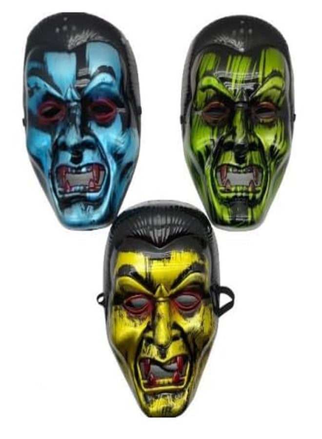 ASBK Decorative Face Masks Collection, Party and Halloween Masks Different Theme MAsk Designs (Dracula mask Pack of 3)